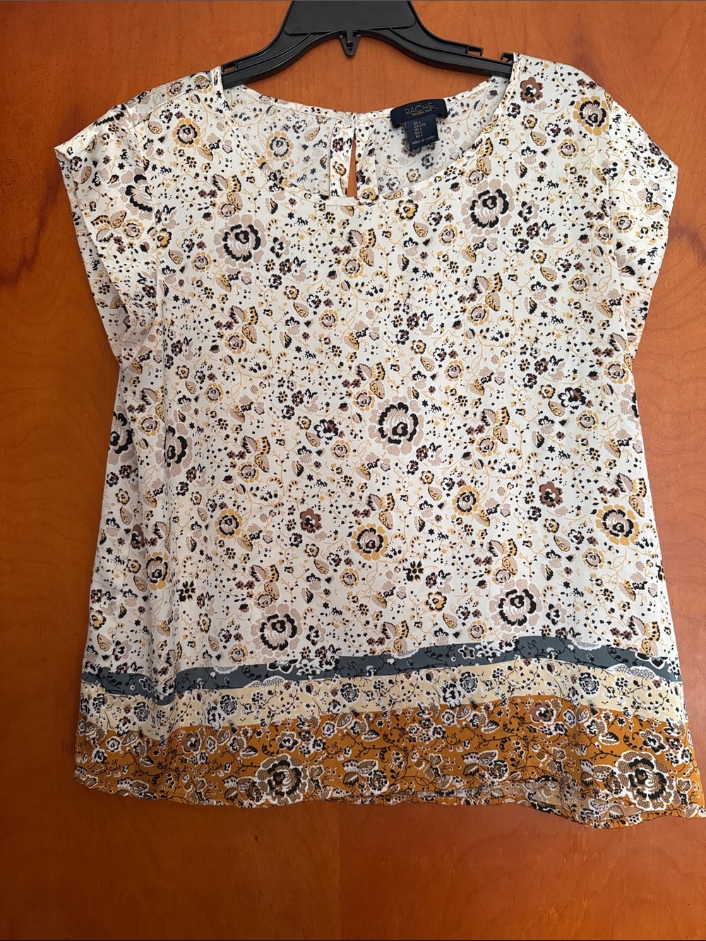 Fall floral short-sleeve